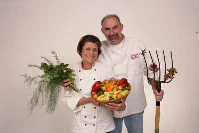 Chefs Wendy and Serge Albert 